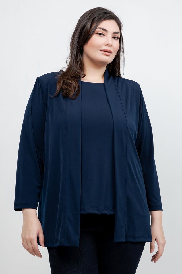 Jackets Vikki Vi Jersey Navy Kimono Jacket