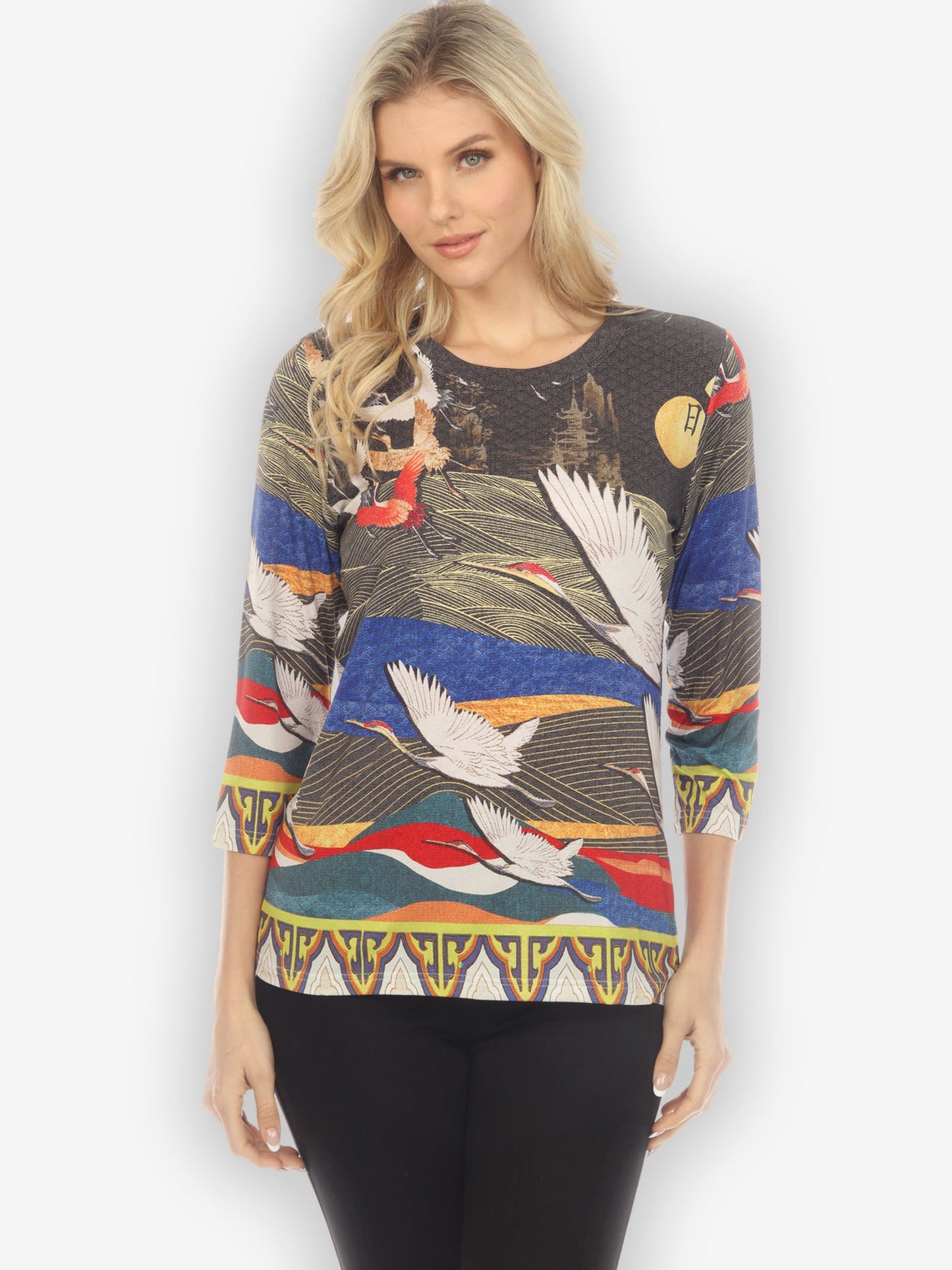 Tops Crane Flying Moon Exclusive Tee