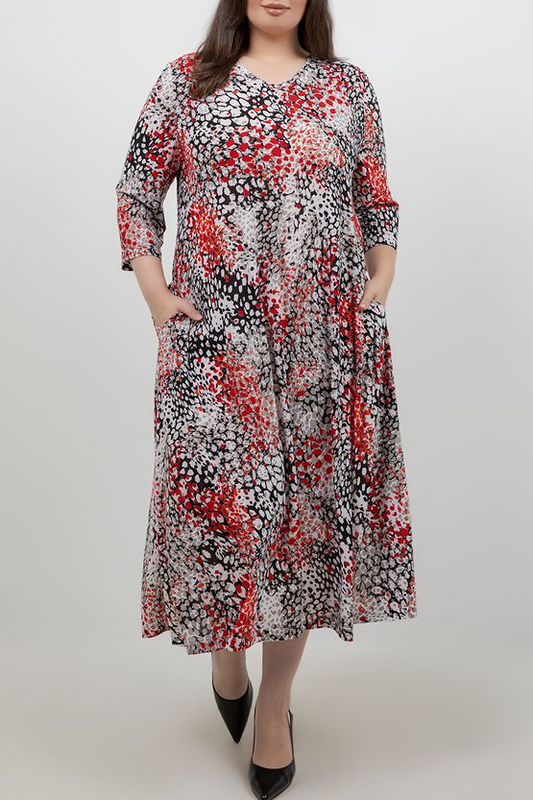 Dresses Vikki Vi Jersey Pebble V Neck Pocket Dress