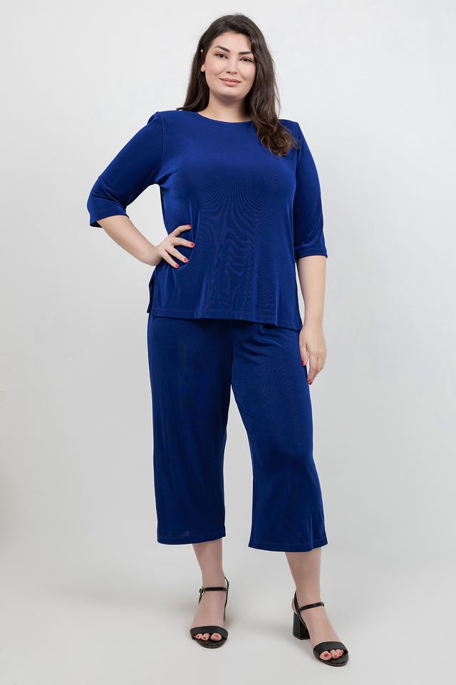 Pants Vikki Vi Classic Royal Blue Crop Pant