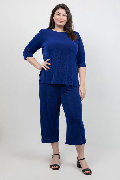 Pants Vikki Vi Classic Royal Blue Crop Pant
