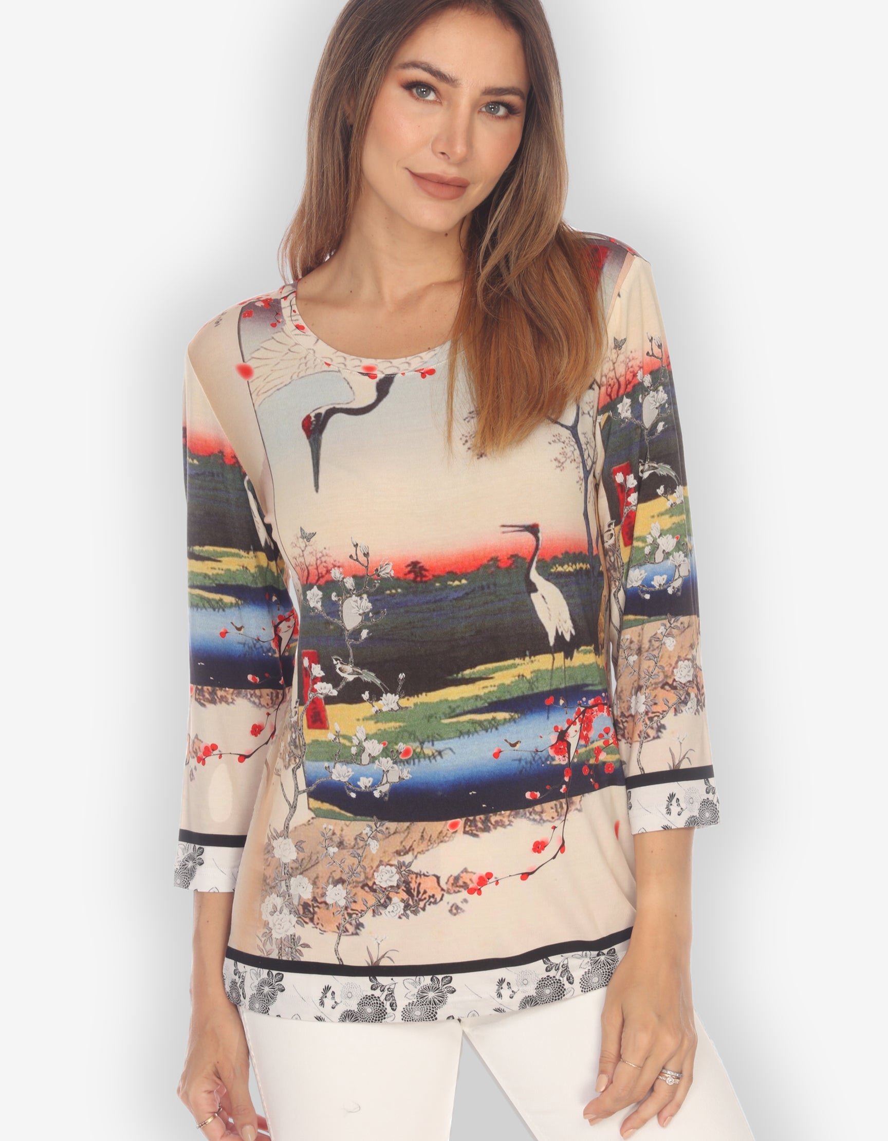 Tops Sunset Crane Exclusive Tee