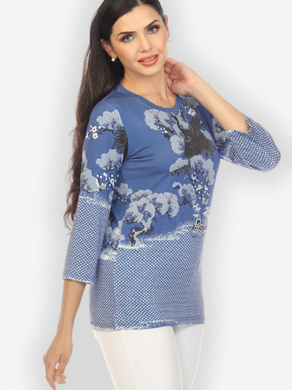 Tops True Blue Shibori Exclusive Tee