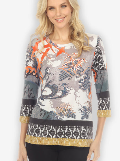 Tops Waves and Crane Exclusive Tee