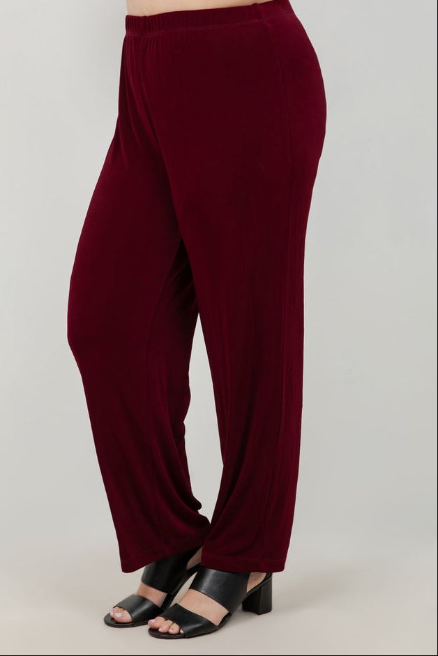 Vikki Vi Classic Shiraz Petite Pull-On Pant