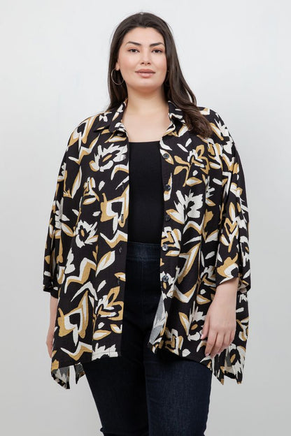 Tops Sahara Flower Big Shirt