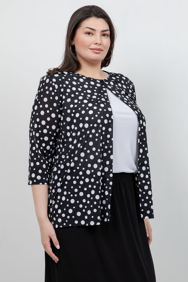 Jackets Vikki Vi Jersey Night Sky 3/4 Sleeve Cardigan
