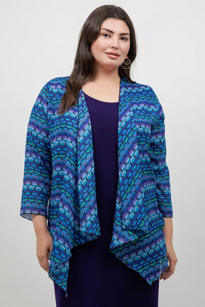 Jackets Vikki Vi Purple Deco Swing Cardigan