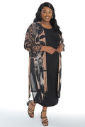 Sterling Black and Tan Maxi Duster