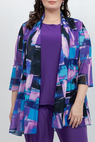 Jackets Mesh Multi-Purple Jacket