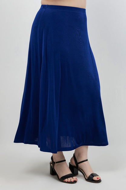 Skirts Vikki Vi Classic Royal Blue A-Line Maxi Skirt