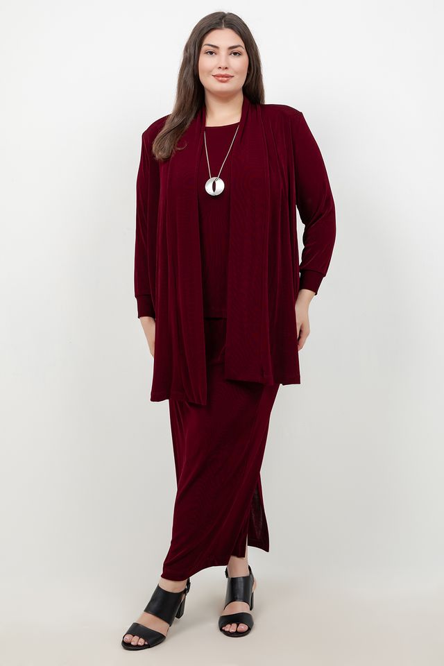 Vikki Vi Classic Shiraz Long Kimono Jacket