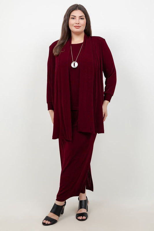 Vikki Vi Classic Shiraz Long Kimono Jacket