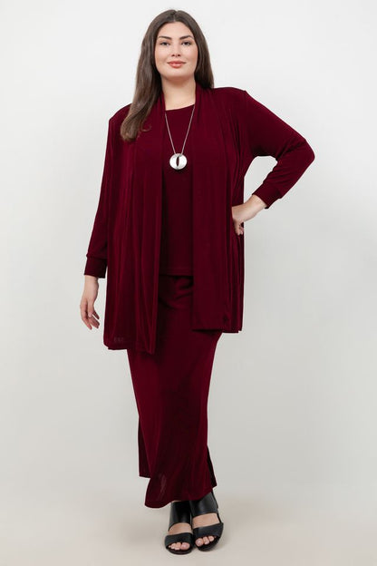 Vikki Vi Classic Shiraz Straight Maxi Skirt
