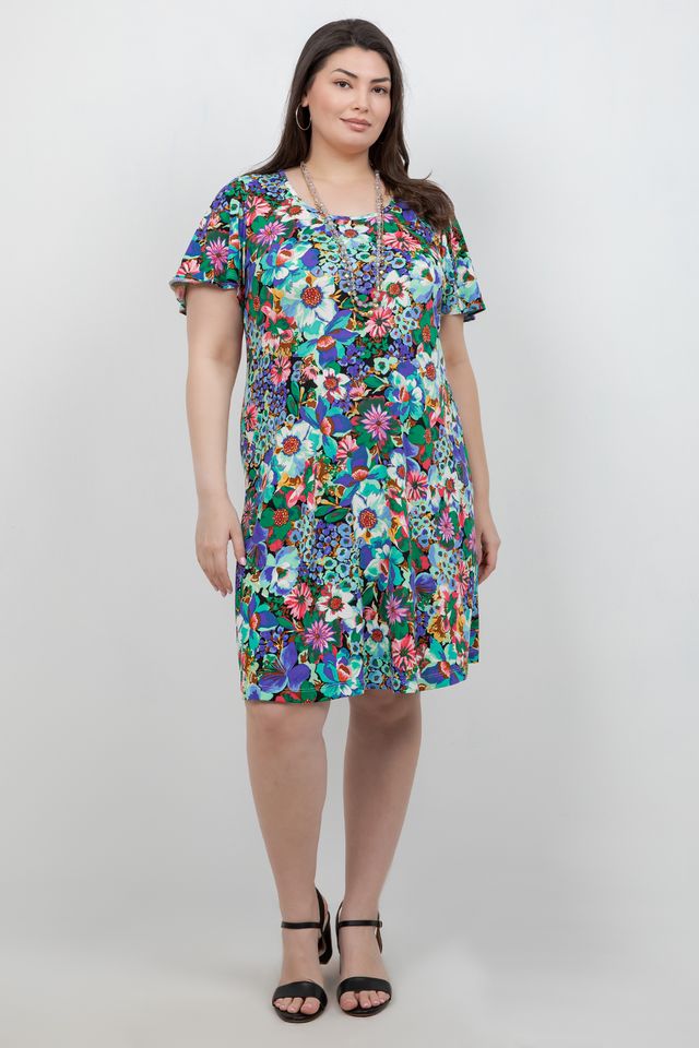 Dresses Vikki Vi Jersey Floral Fantasy T-Shirt Dress