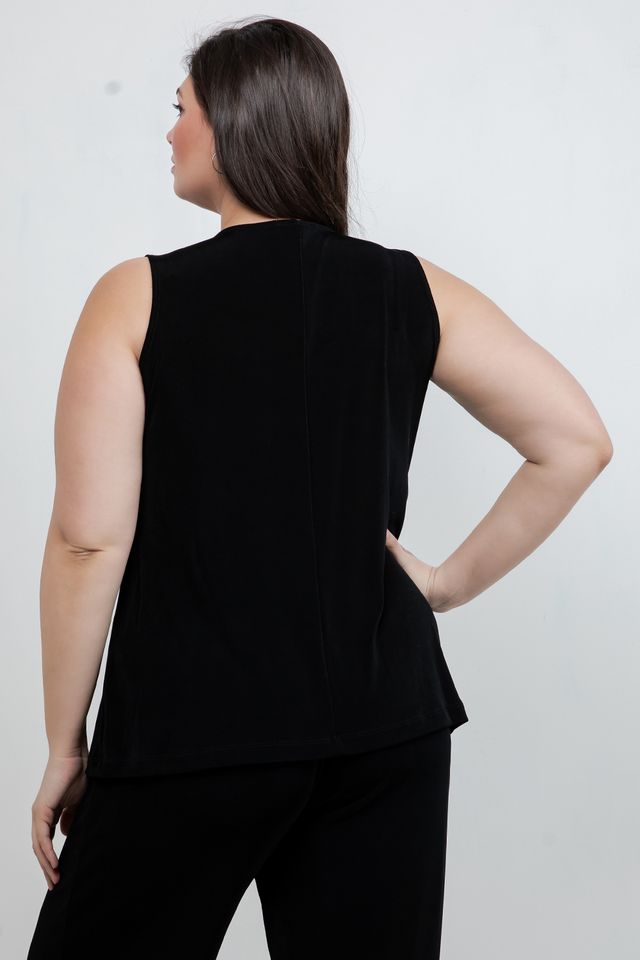 Tops Vikki Vi Classic Black Tank