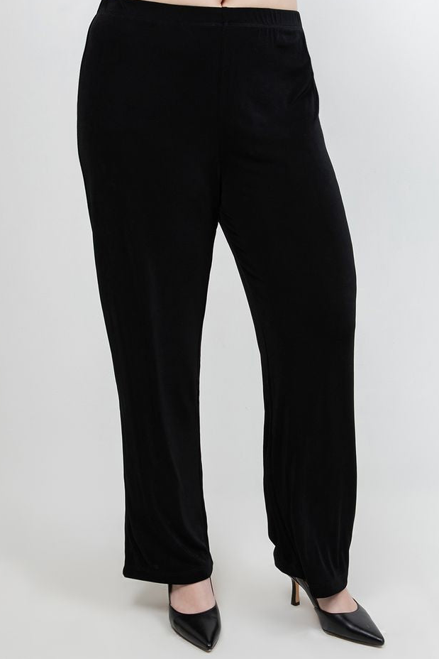 Pants Vikki Vi Classic Black Pull on Pant