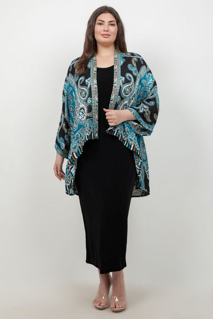 Jackets BOK Style Turquoise Cape