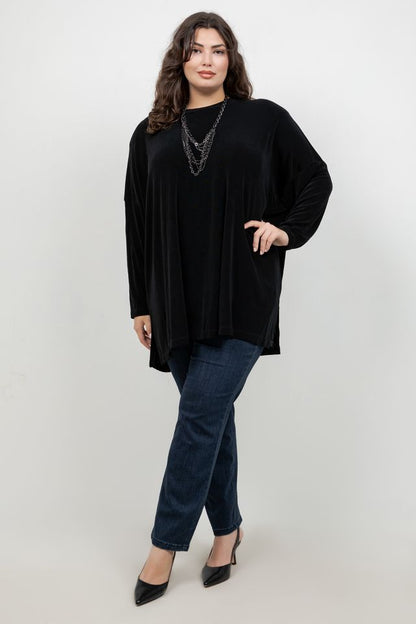 Vikki Vi Classic Black Swing Top