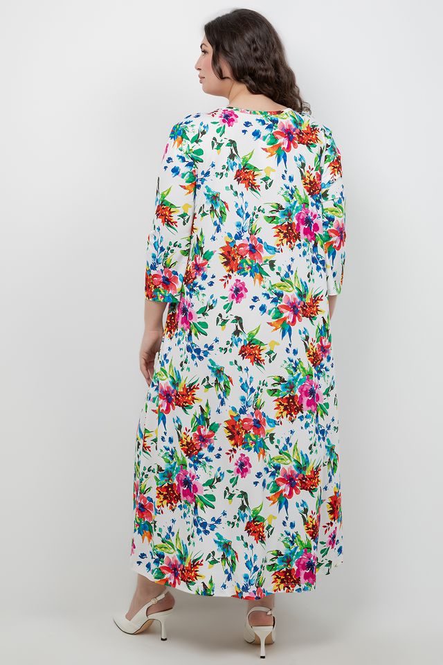 Dresses Vikki Vi Jersey Spring Floral V Neck Pocket Dress