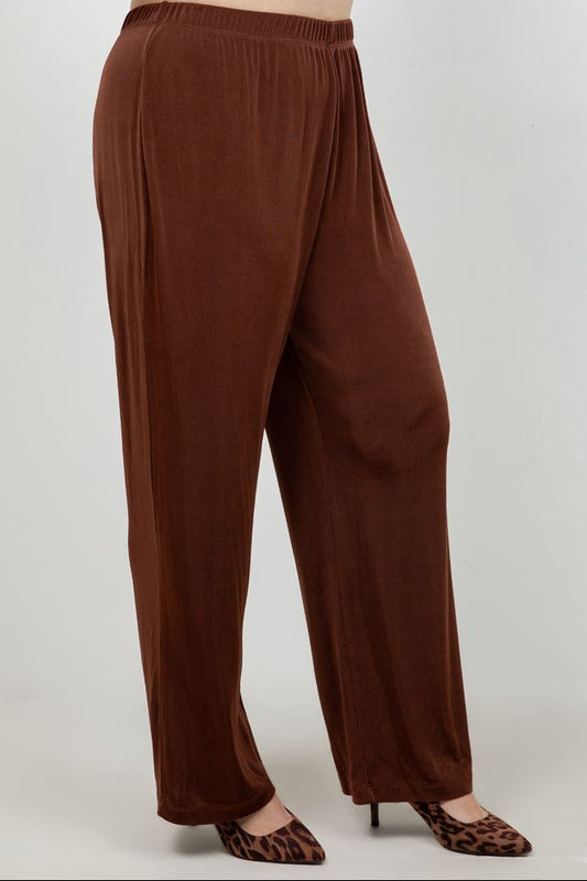 Vikki Vi Classic Bronze Petite Pull-On Pant