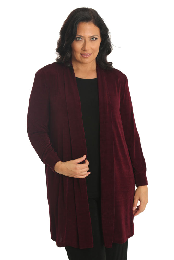 Jackets Vikki Vi Classic Shiraz Long Kimono Jacket