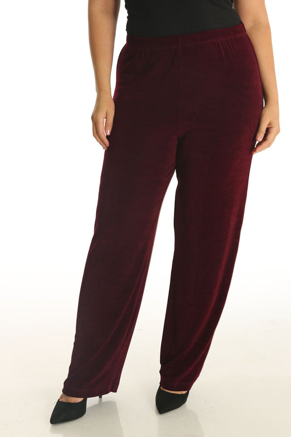 Vikki Vi Classic Shiraz Pull on Pant