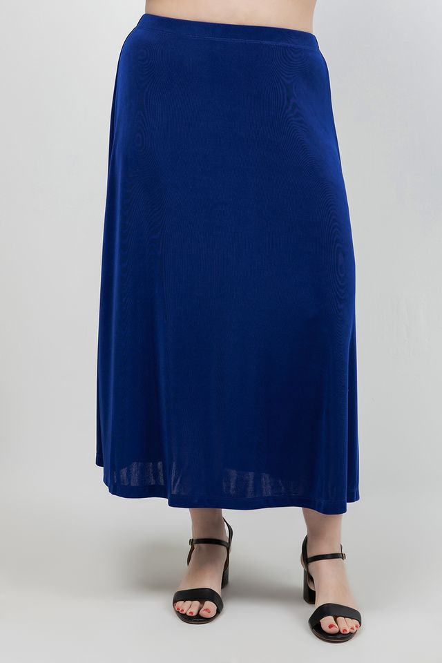 Skirts Vikki Vi Classic Royal Blue A-Line Maxi Skirt