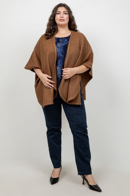 Karen Kane Camel Shawl Sweater