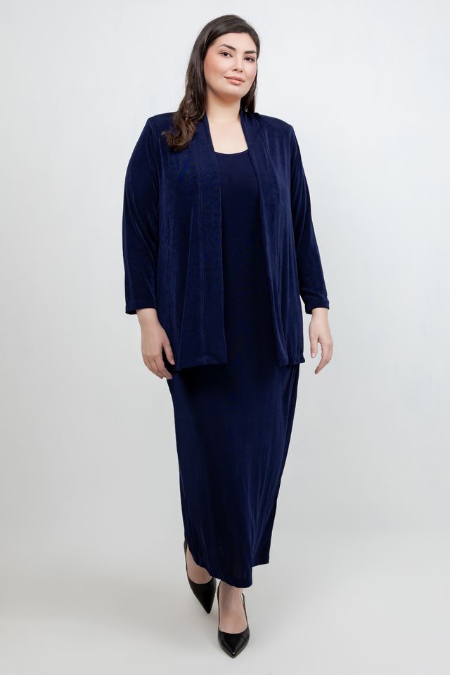 Jackets Vikki Vi Classic Navy Kimono Jacket