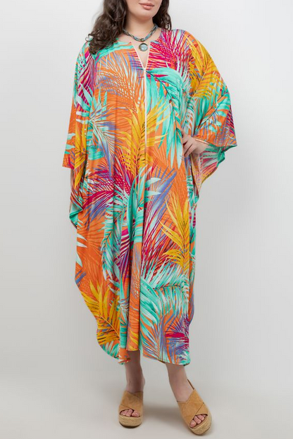 Dresses Vikki Vi Jersey Warm Tropics Caftan