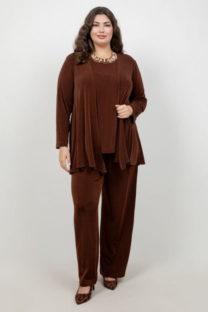 Vikki Vi Classic Bronze Swing Cardigan