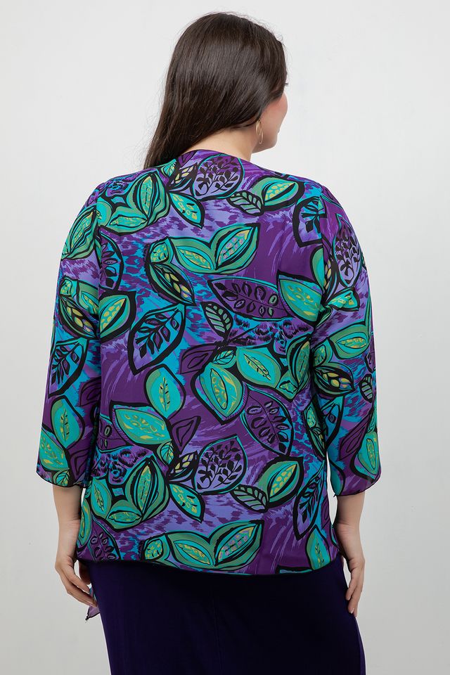 Jackets Vikki Vi Purple Figgy Swing Cardigan