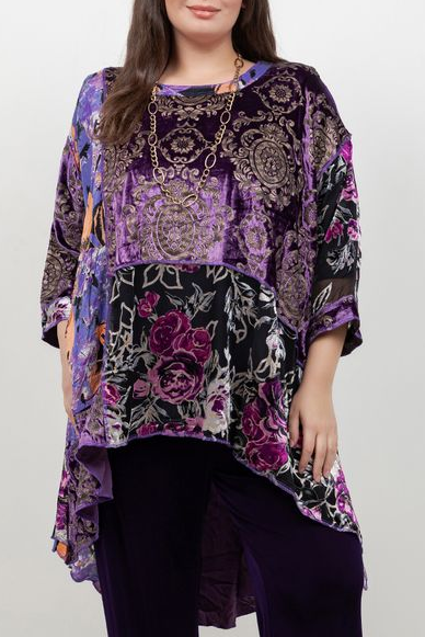 Tops Purple Velvet Whisper Top