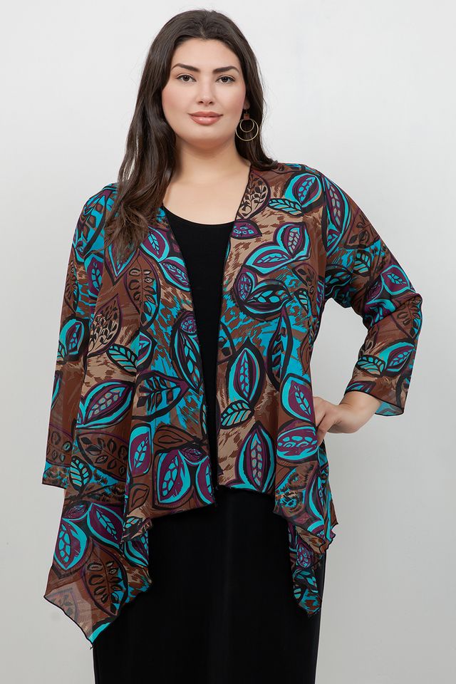 Jackets Vikki Vi Brown Figgy Swing Cardigan