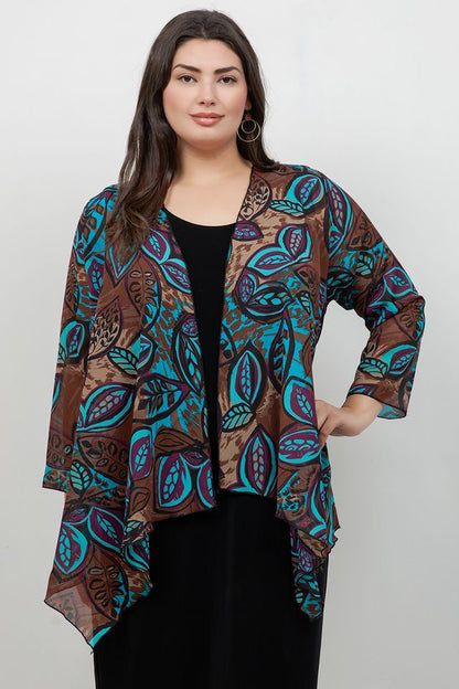 Jackets Vikki Vi Brown Figgy Swing Cardigan