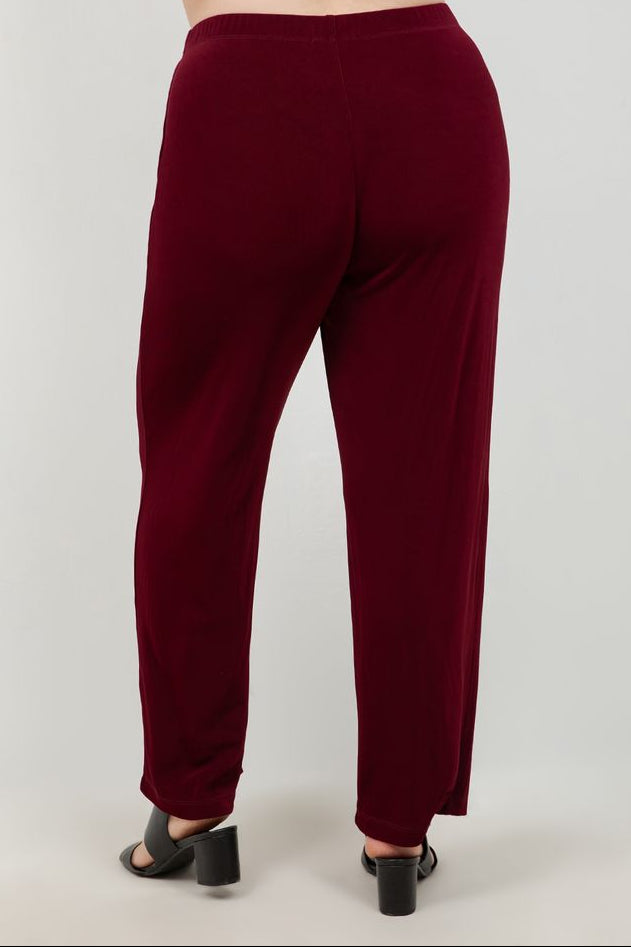 Vikki Vi Classic Shiraz Petite Pull-On Pant
