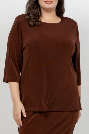 Vikki Vi Classic Bronze 3/4 Sleeve Top
