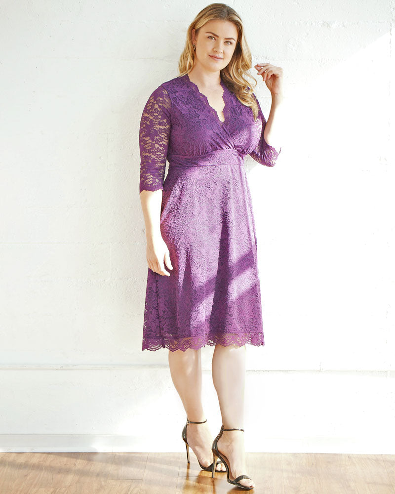 Dresses Scalloped Boudoir Lace Dress