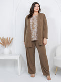 Vikki Vi Jersey Caramel Kimono Jacket