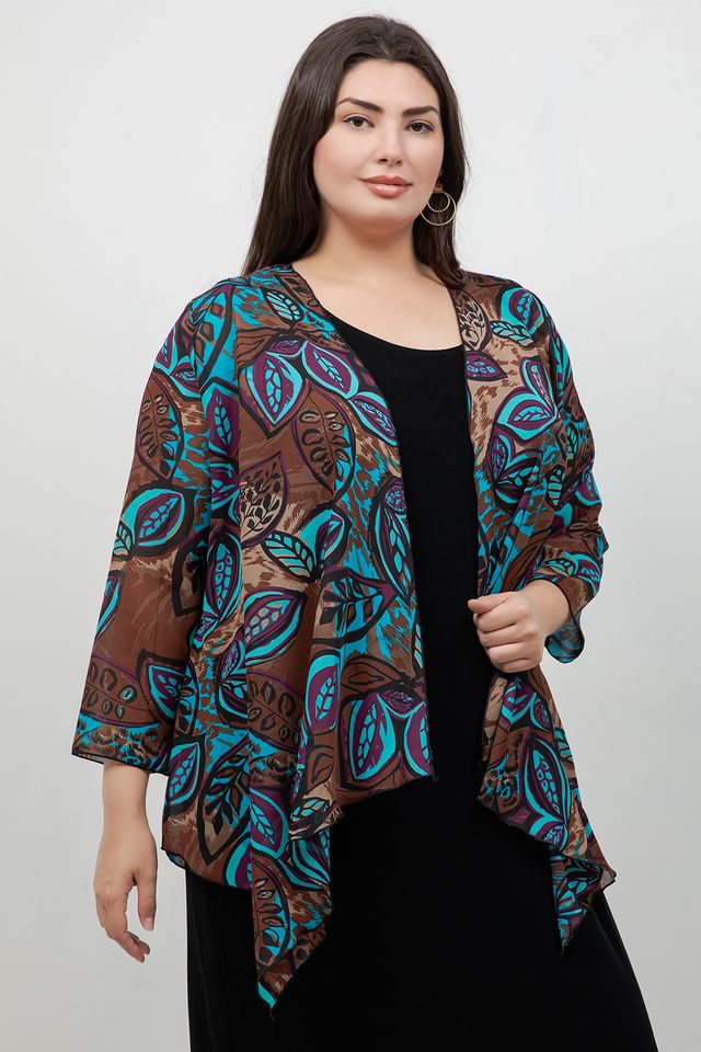 Jackets Vikki Vi Brown Figgy Swing Cardigan
