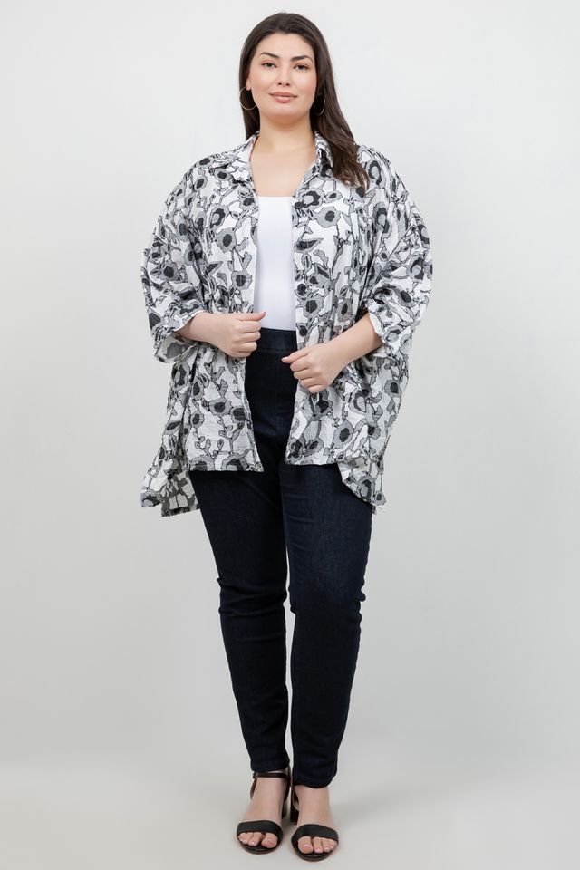 Tops Flower Big Shirt