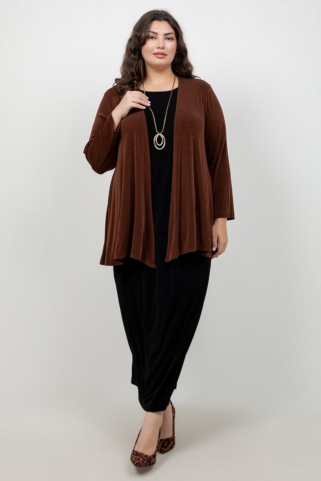 Vikki Vi Classic Bronze Swing Cardigan