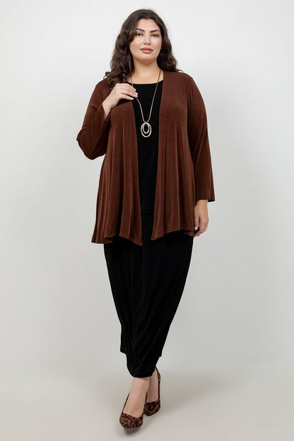 Vikki Vi Classic Bronze Swing Cardigan