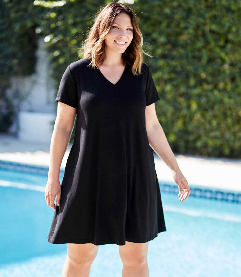 dress Plus Size Quinn V-Neck Pocket Dress