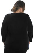 Vikki Vi Classic Black Long Sleeve Tunic