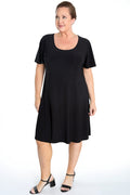 Vikki Vi Jersey Black T-Shirt Style Dress