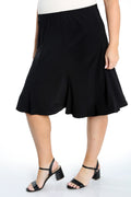 Vikki Vi Jersey Black Flip Skirt