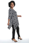 Vikki Vi Jersey Stage Geo Handkerchief Tunic