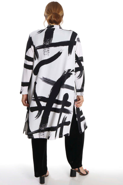 Jackets Vikki Vi Jersey Zen Long Sleeve Kimono Duster